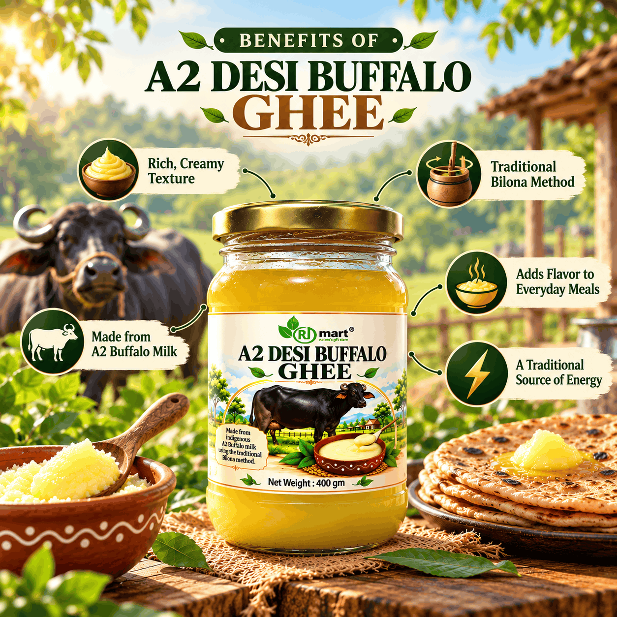 A2 Desi Buffalo Ghee Benefits