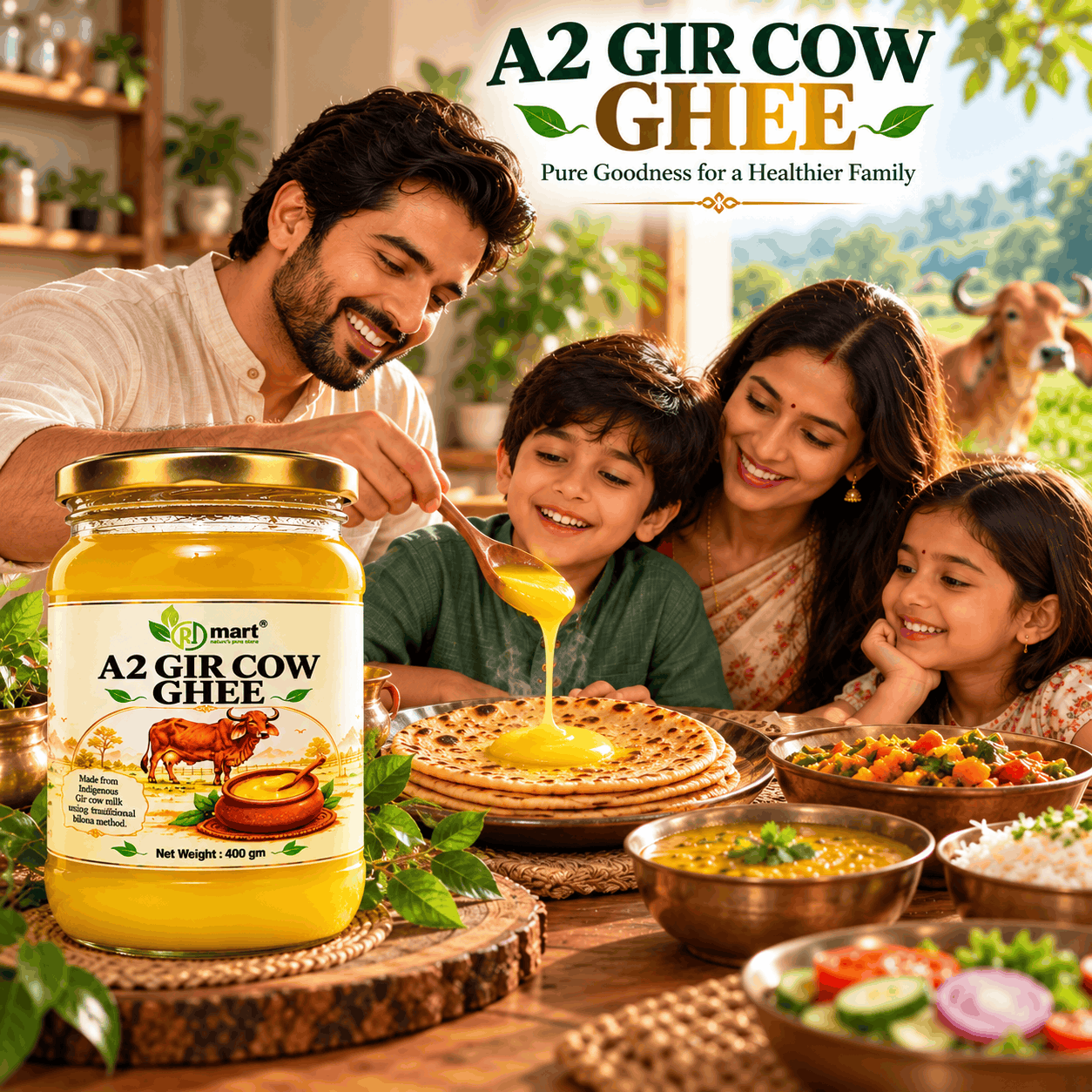 RJMart A2 Gir Cow Ghee (400g) - Image 5