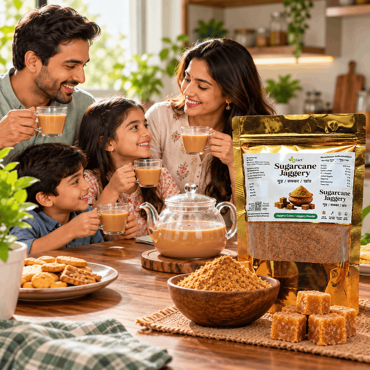 Sugarcane Jaggery Powder (Shakkar) - गुड़ पाउडर (500g) - Image 4