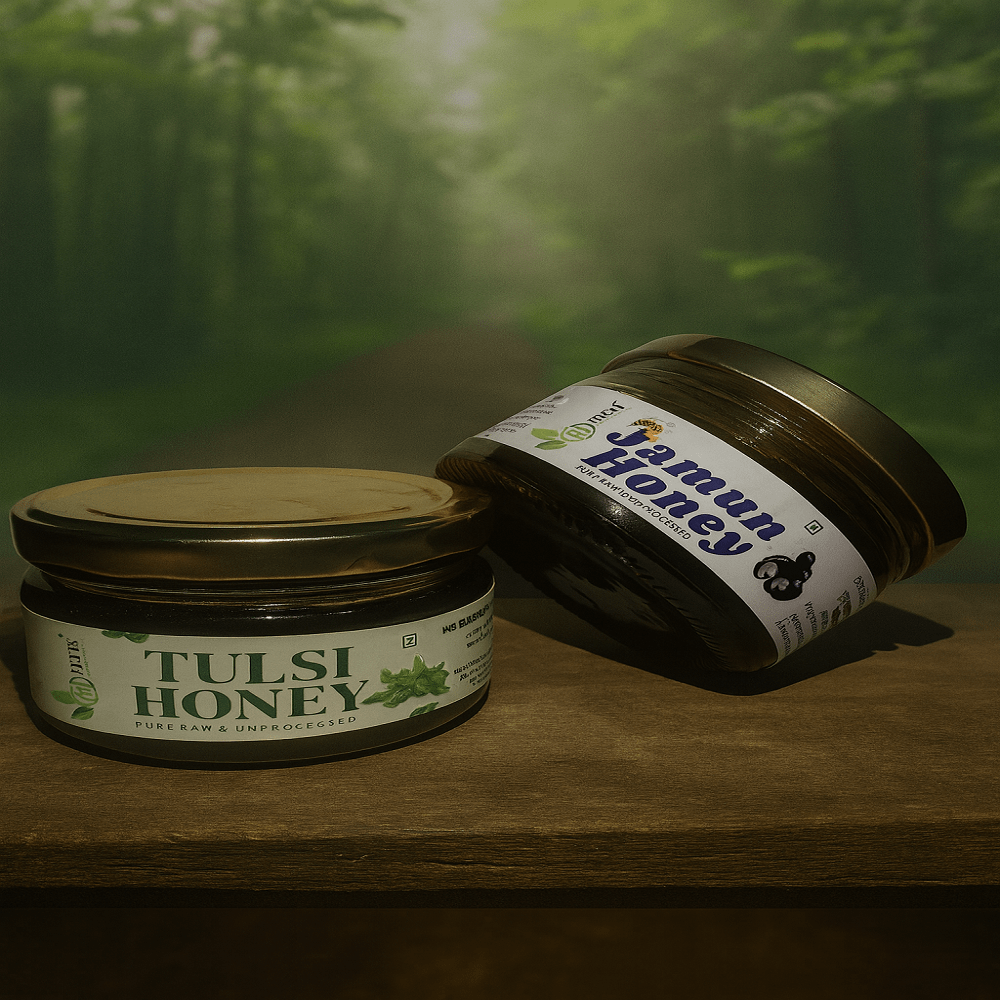 Tulsi Honey and Jamun Honey Combo Pack Tulsi Honey and Jamun Honey Combo Pack