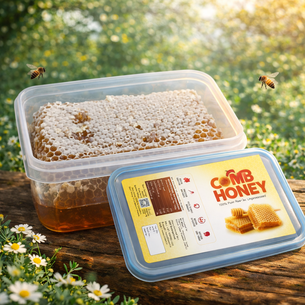Raw Comb Honey 500g